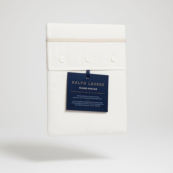 Ralph Lauren Home Palmer Percale King Sham Sand Dune Organic Cotton 20"x 36" NWT - Picture 1 of 16